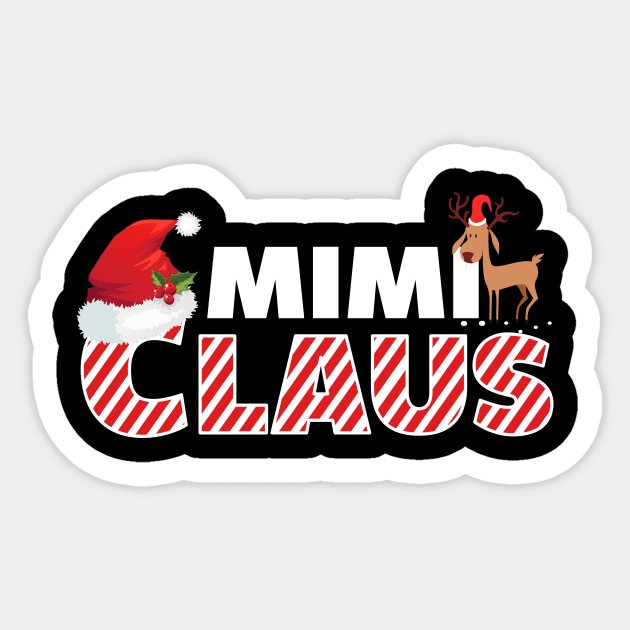 Mimi Claus - Matching Family Christmas Gift Sticker by TeeSky